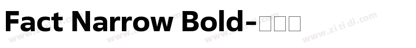 Fact Narrow Bold字体转换